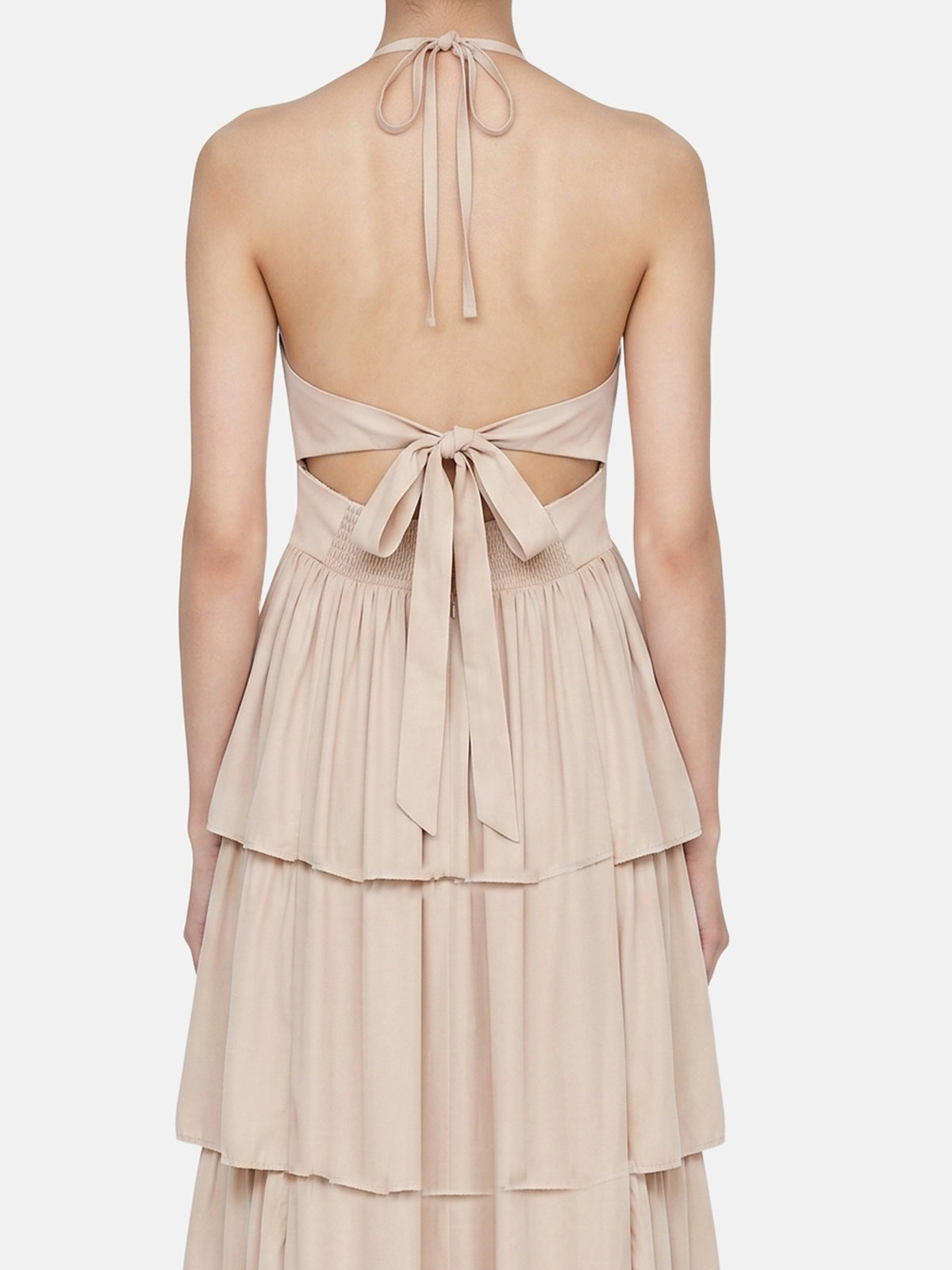 Vestito in 50% Viscosa 50% Polyester Beige