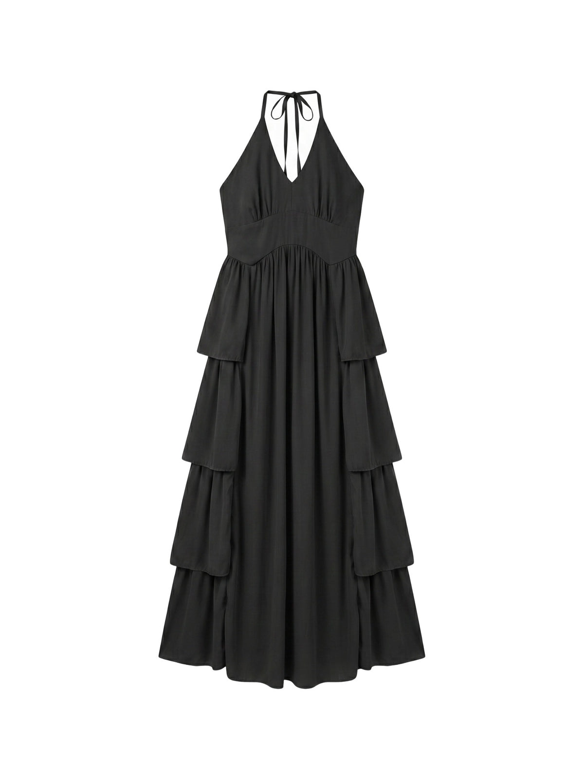 Vestito in 50% Viscosa 50% Polyester Nero