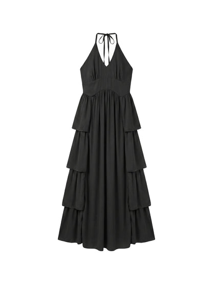 Vestito in 50% Viscosa 50% Polyester Nero