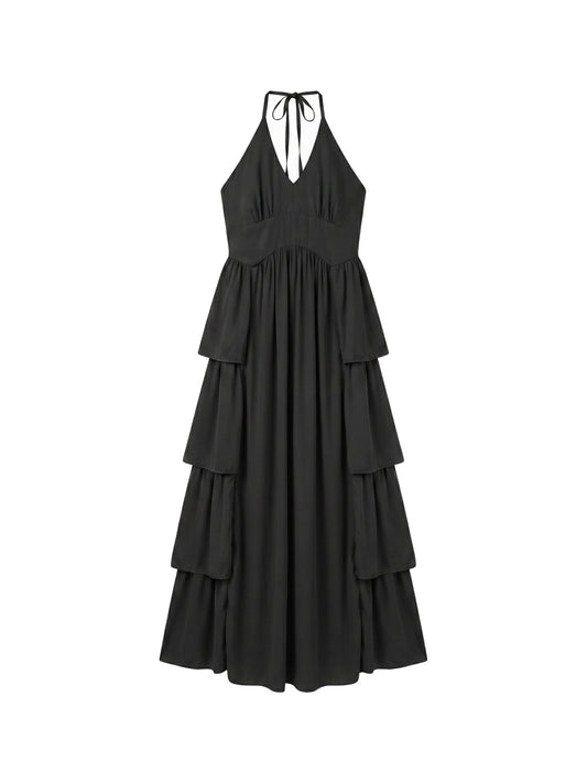 Vestito in 50% Viscosa 50% Polyester Nero