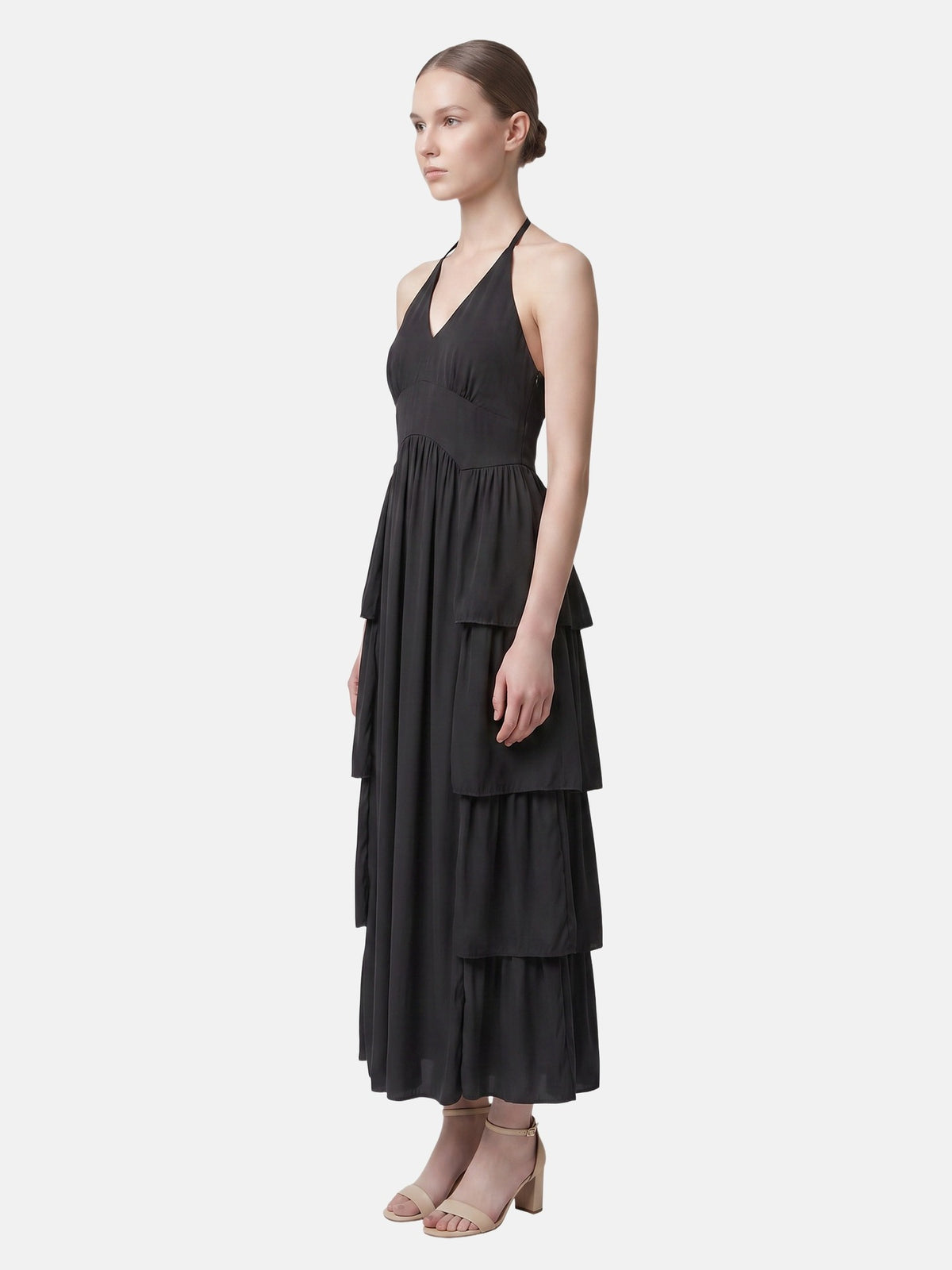 Vestito in 50% Viscosa 50% Polyester Nero