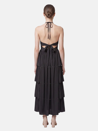 Vestito in 50% Viscosa 50% Polyester Nero