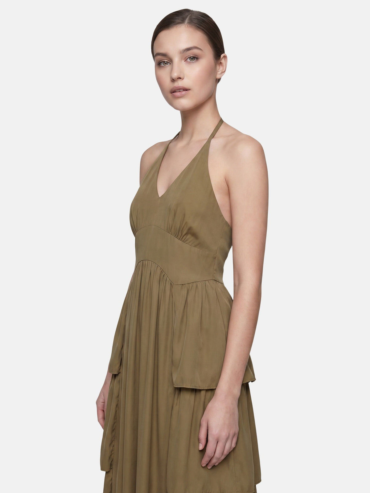 Vestito in 50% Viscosa 50% Polyester Marrone