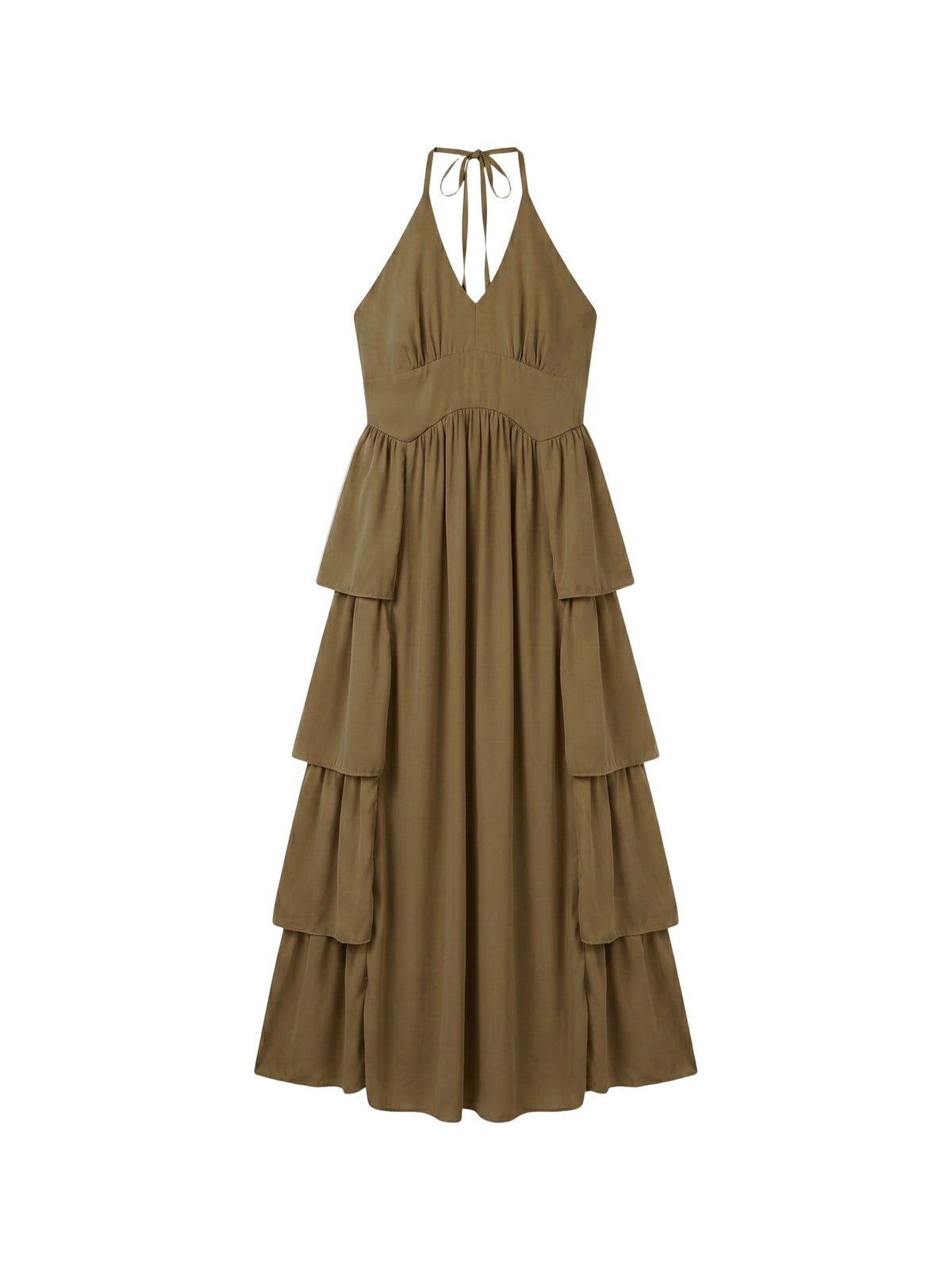 Vestito in 50% Viscosa 50% Polyester Marrone
