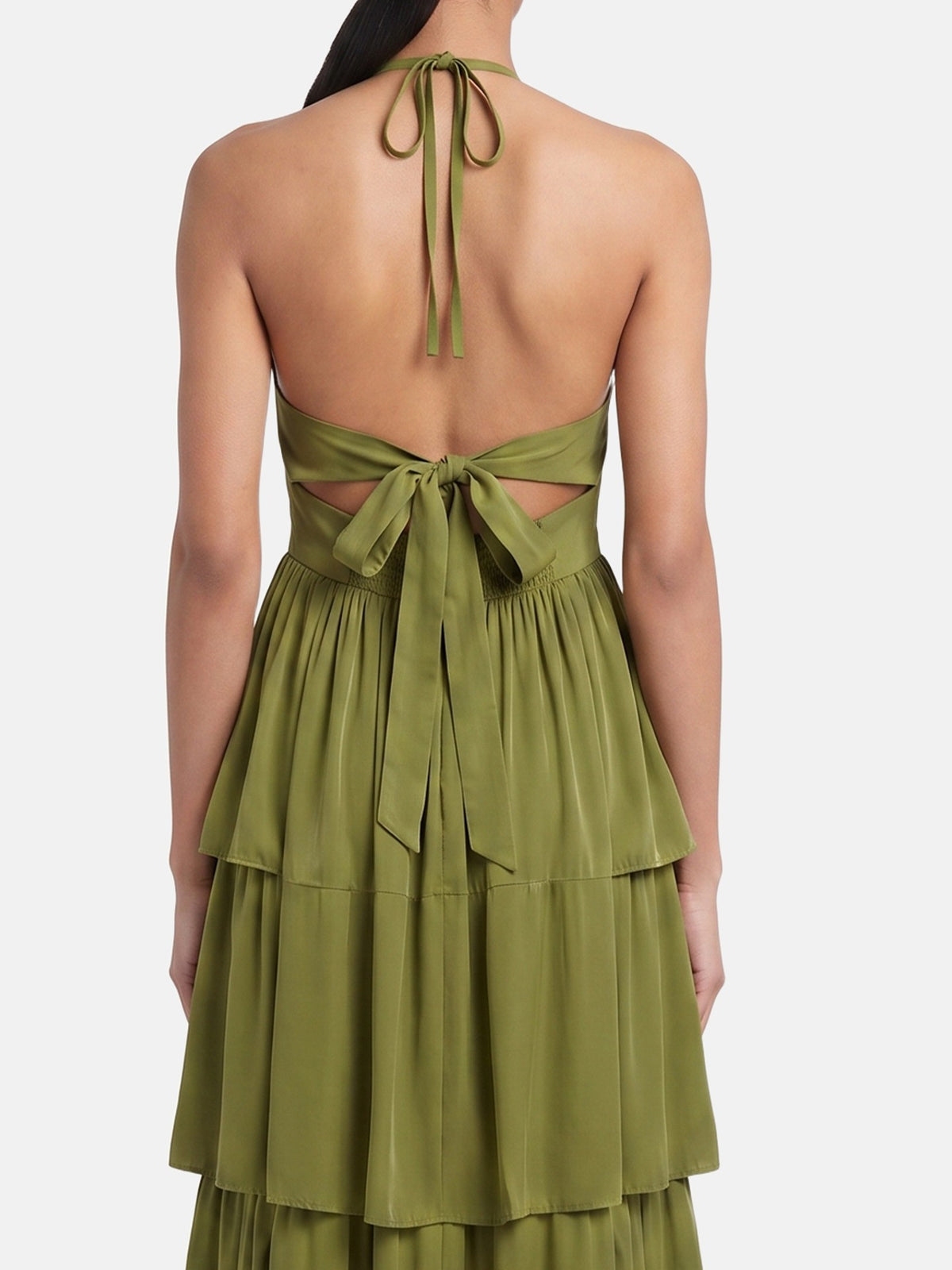Vestito in 50% Viscosa 50% Polyester Verde