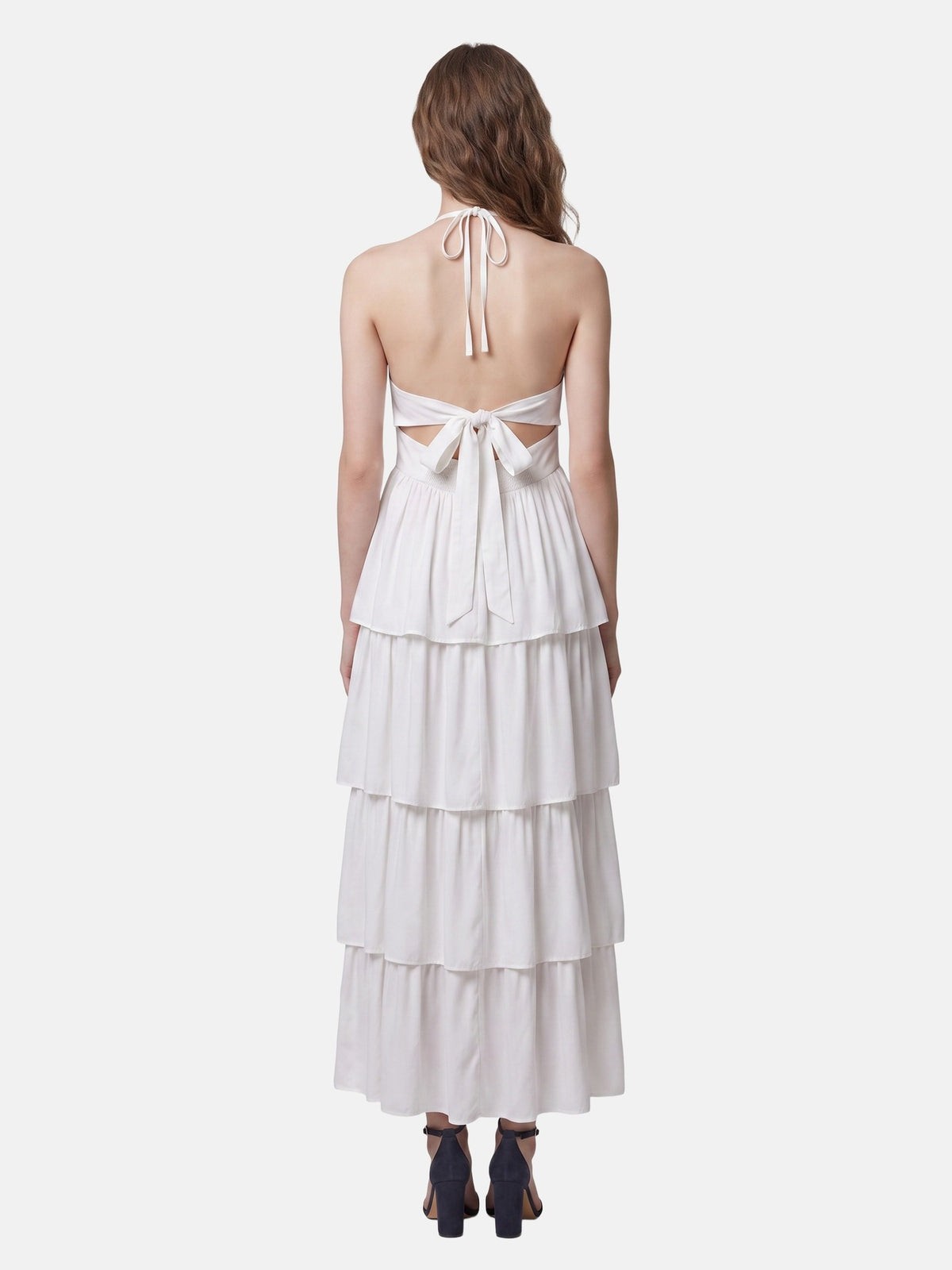 Vestito in 50% Viscosa 50% Polyester Bianco
