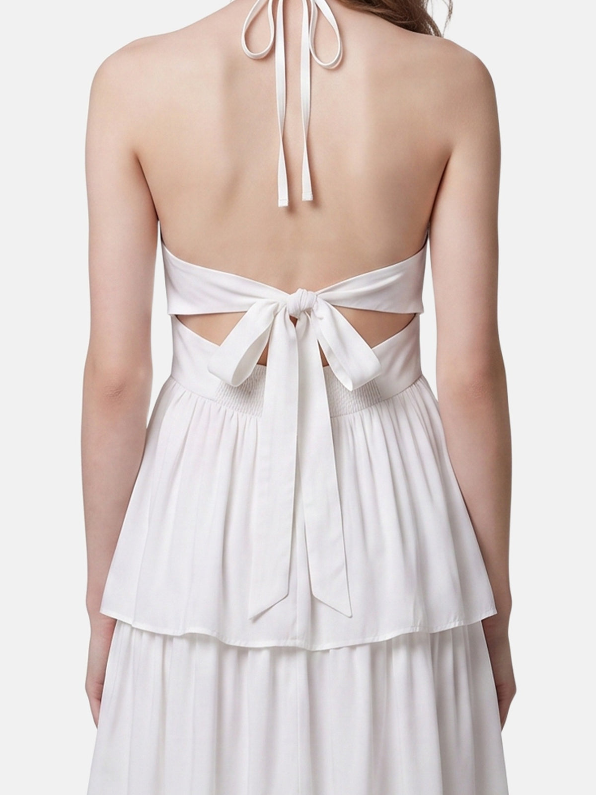Vestito in 50% Viscosa 50% Polyester Bianco