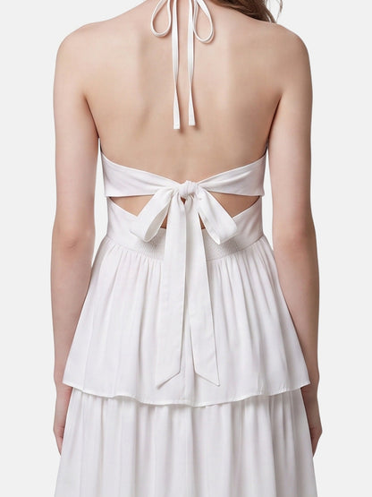Vestito in 50% Viscosa 50% Polyester Bianco
