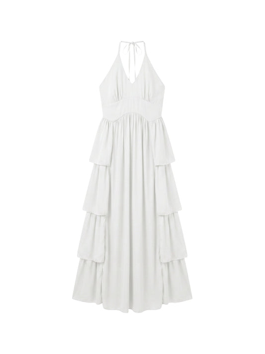 Vestito in 50% Viscosa 50% Polyester Bianco