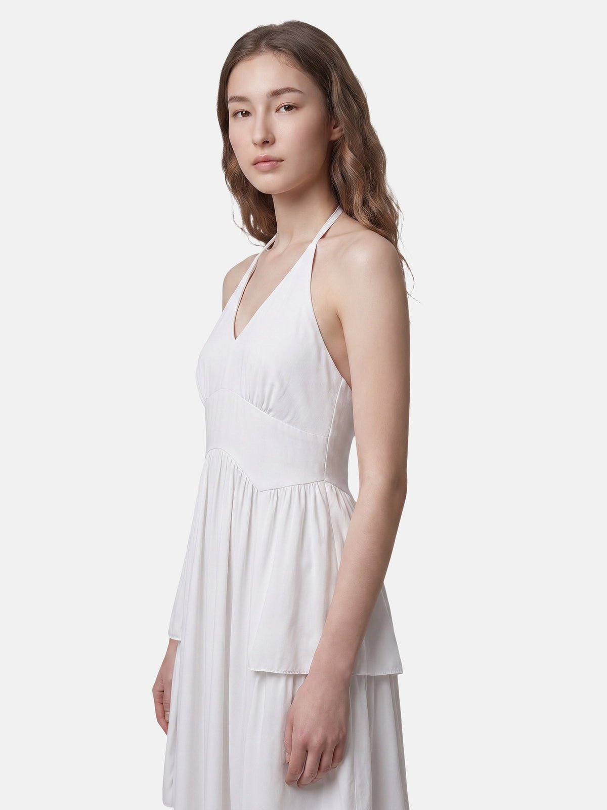 Vestito in 50% Viscosa 50% Polyester Bianco