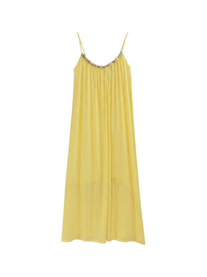 Vestito in Poliammide Giallo