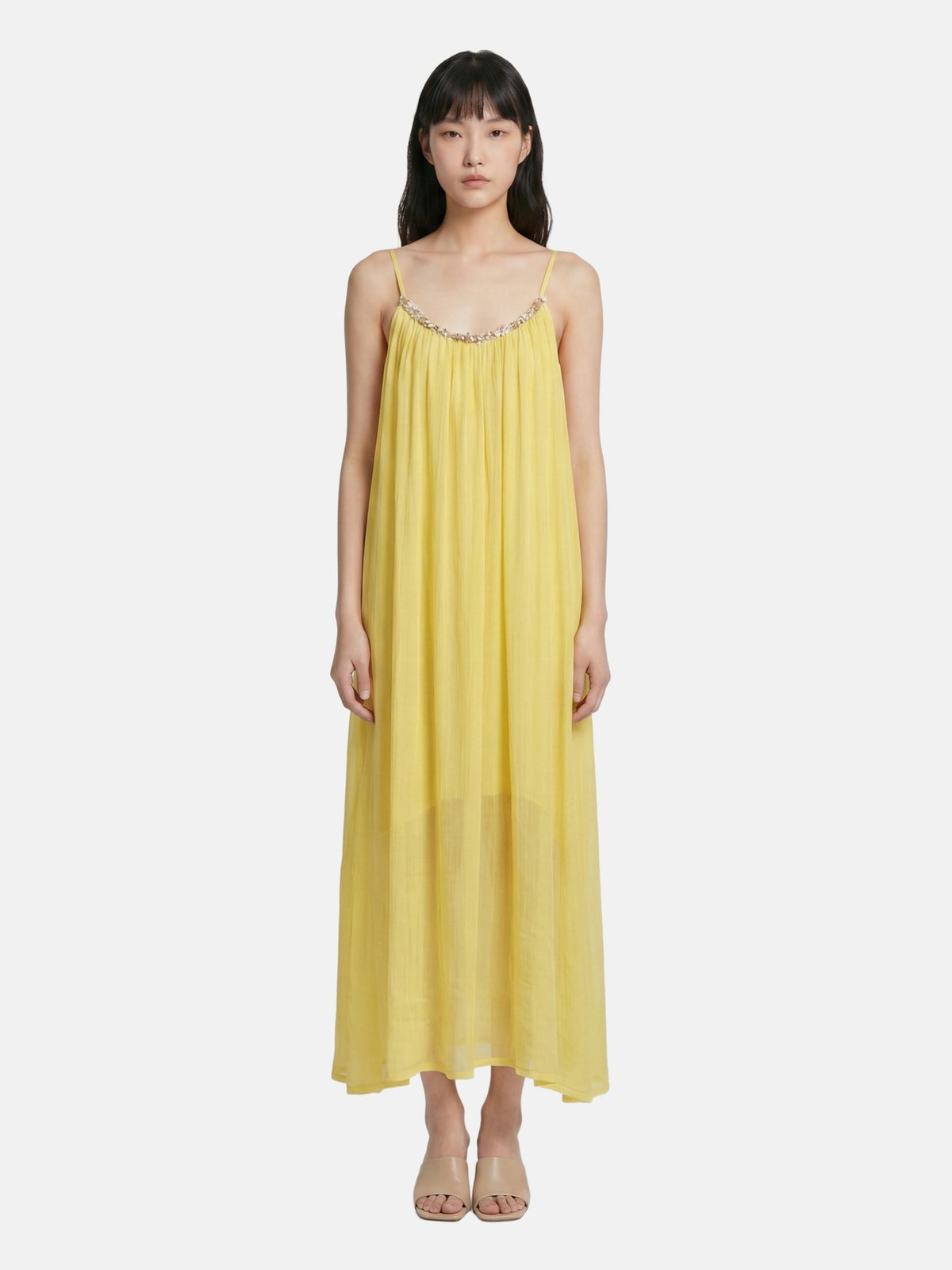 Vestito in Poliammide Giallo