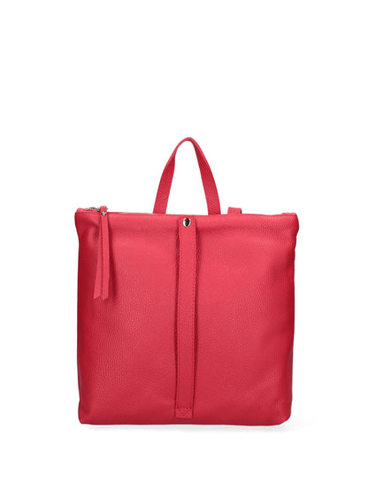 Borsa a mano convertibile in zaino da donna In Vera pelle | Roberta Rossi | RR220713723FBG-D58_ROSSO_FUOCO