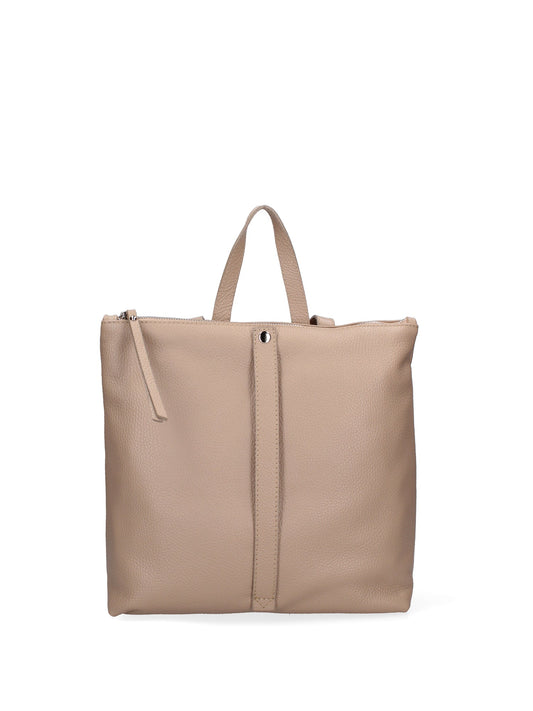 Borsa a mano convertibile in zaino da donna In Vera pelle | Roberta Rossi | RR220713723FBG-D05_CAPPUCCINO