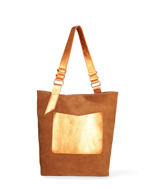 Borsa a spalla da donna In Vera pelle | Roberta Rossi | RR220731223FBG-D56A_CUOIO+L006