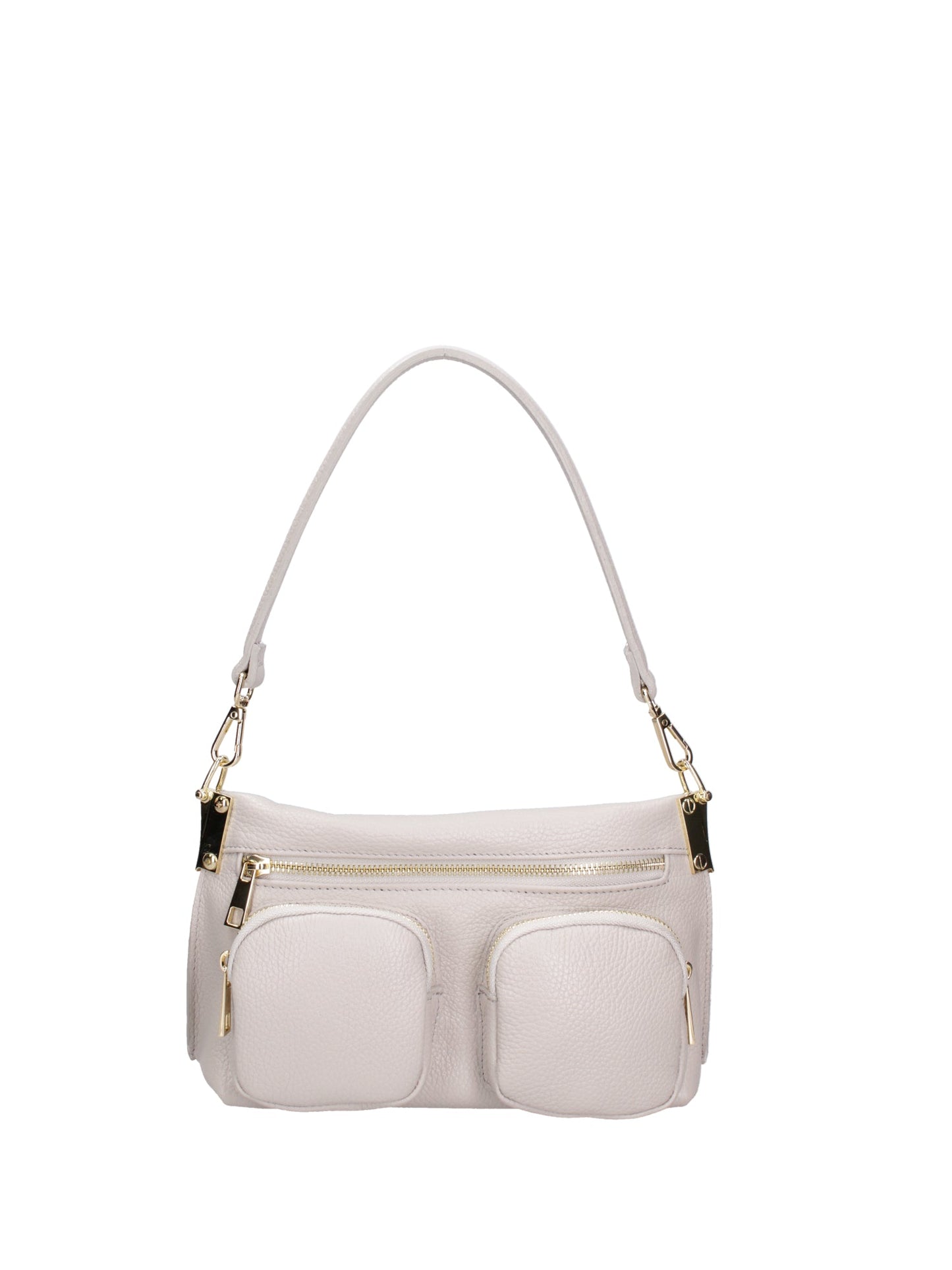 Borsa a spalla da donna In Vera pelle | Roberta Rossi | RR220714723FBG-D86_GRIGIO_PERLA