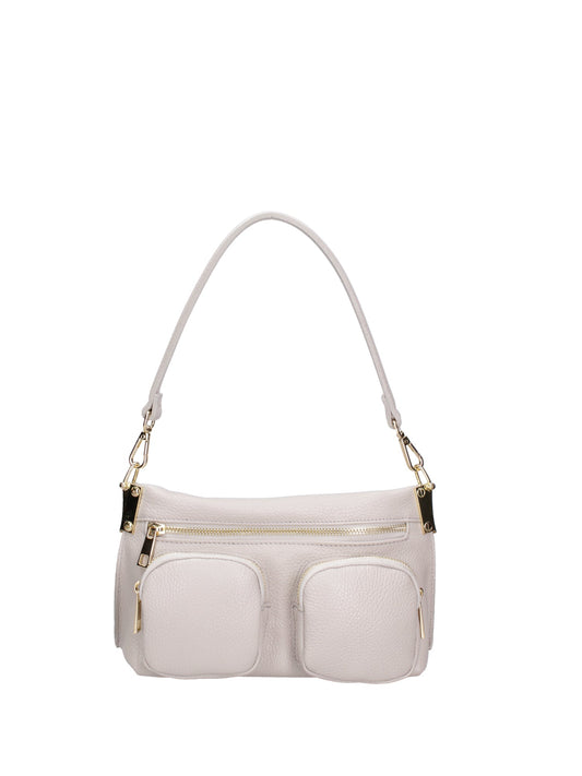 Borsa a spalla da donna In Vera pelle | Roberta Rossi | RR220714723FBG-D86_GRIGIO_PERLA