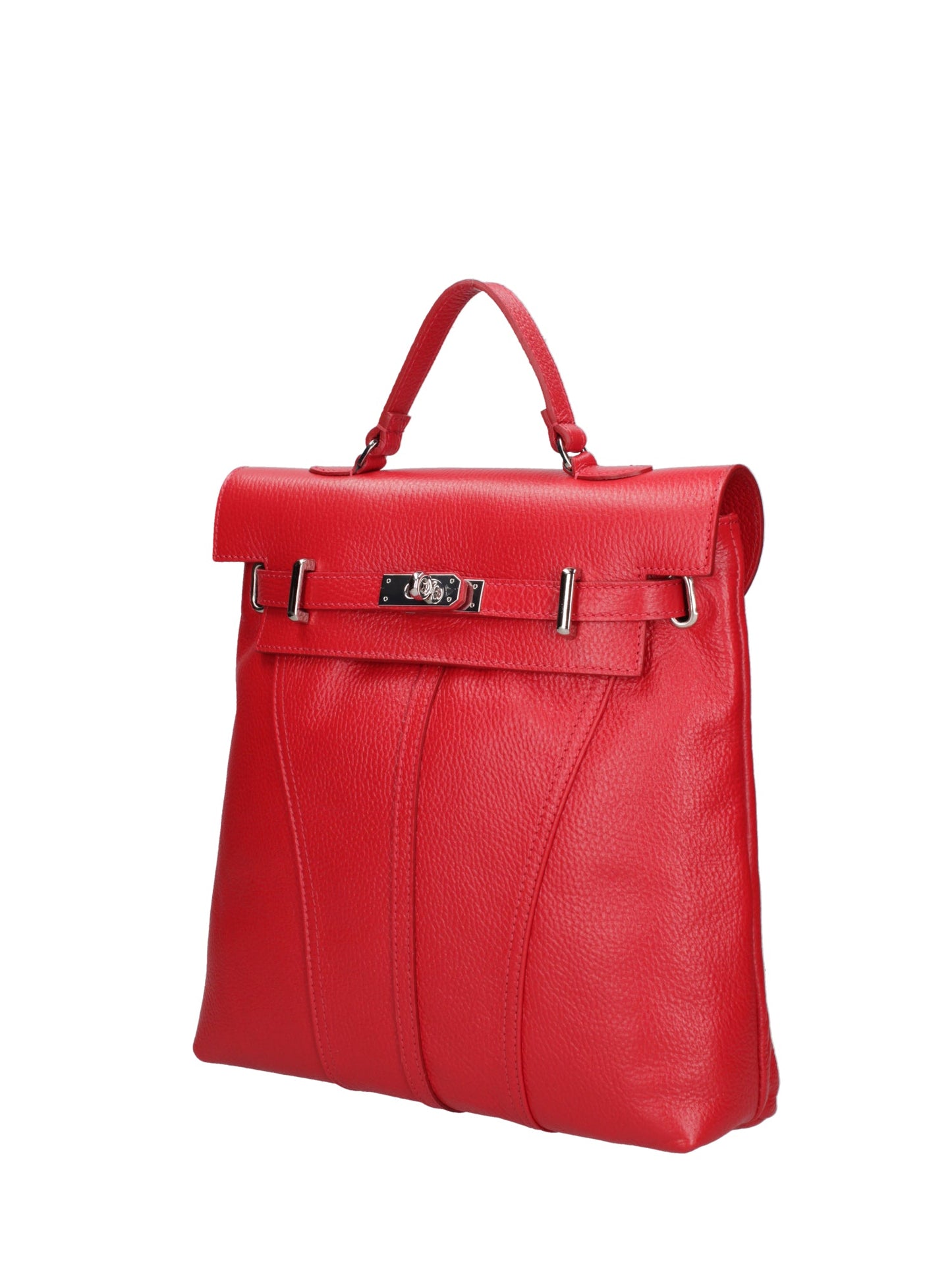 Borsa a mano convertibile in zaino da donna In Vera pelle