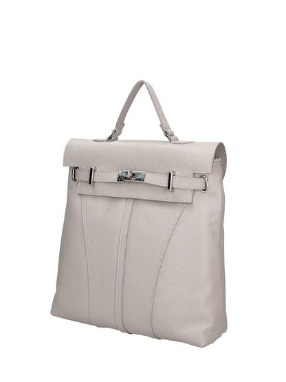 Borsa a mano convertibile in zaino da donna In Vera pelle