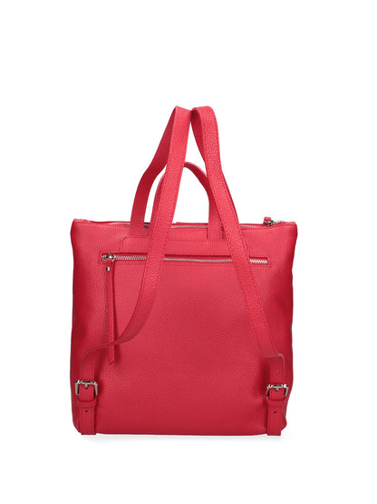 Borsa a mano convertibile in zaino da donna In Vera pelle