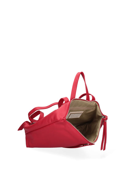 Borsa a mano convertibile in zaino da donna In Vera pelle