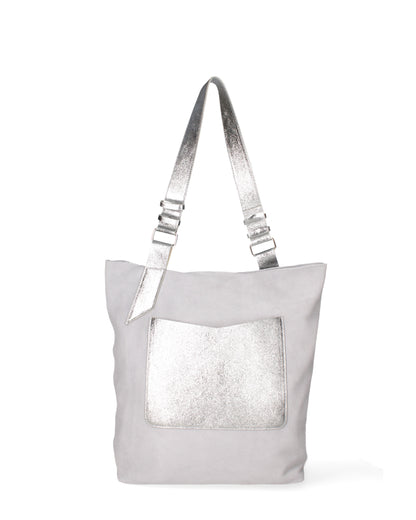 Borsa a spalla da donna In Vera pelle | Roberta Rossi | RR220731223FBG-D21_GRIGIO+L020
