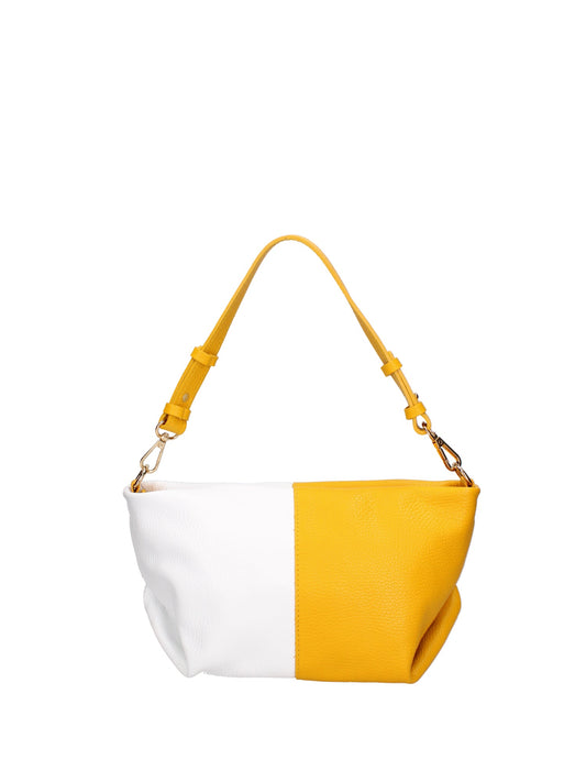 Borsa a spalla da donna In Vera pelle | Roberta Rossi | RR220716523FBG-D04_GIALLO+BIANCO