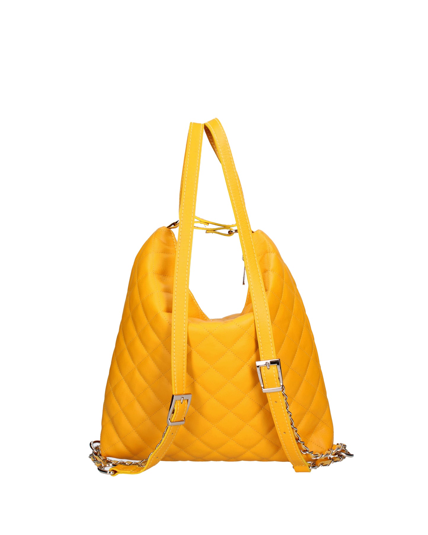 Borsa a spalla convertibile in zaino da donna In Vera pelle
