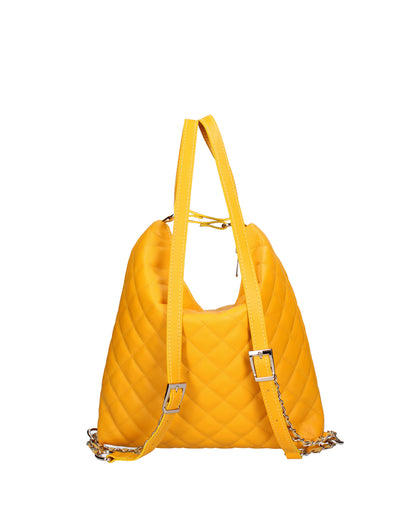 Borsa a spalla convertibile in zaino da donna In Vera pelle