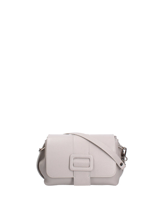 Borsa a spalla da donna In Vera pelle | Roberta Rossi | RR220714323FBG-D86_GRIGIO_PERLA
