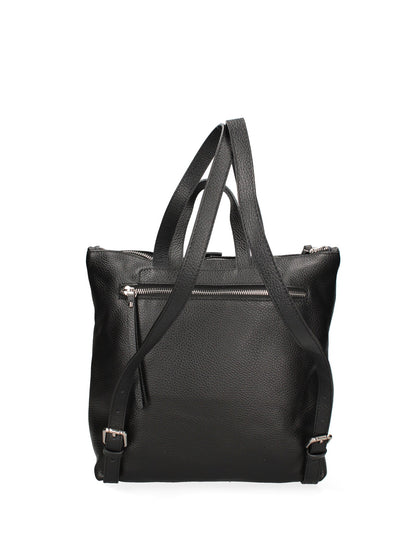 Borsa a mano convertibile in zaino da donna In Vera pelle