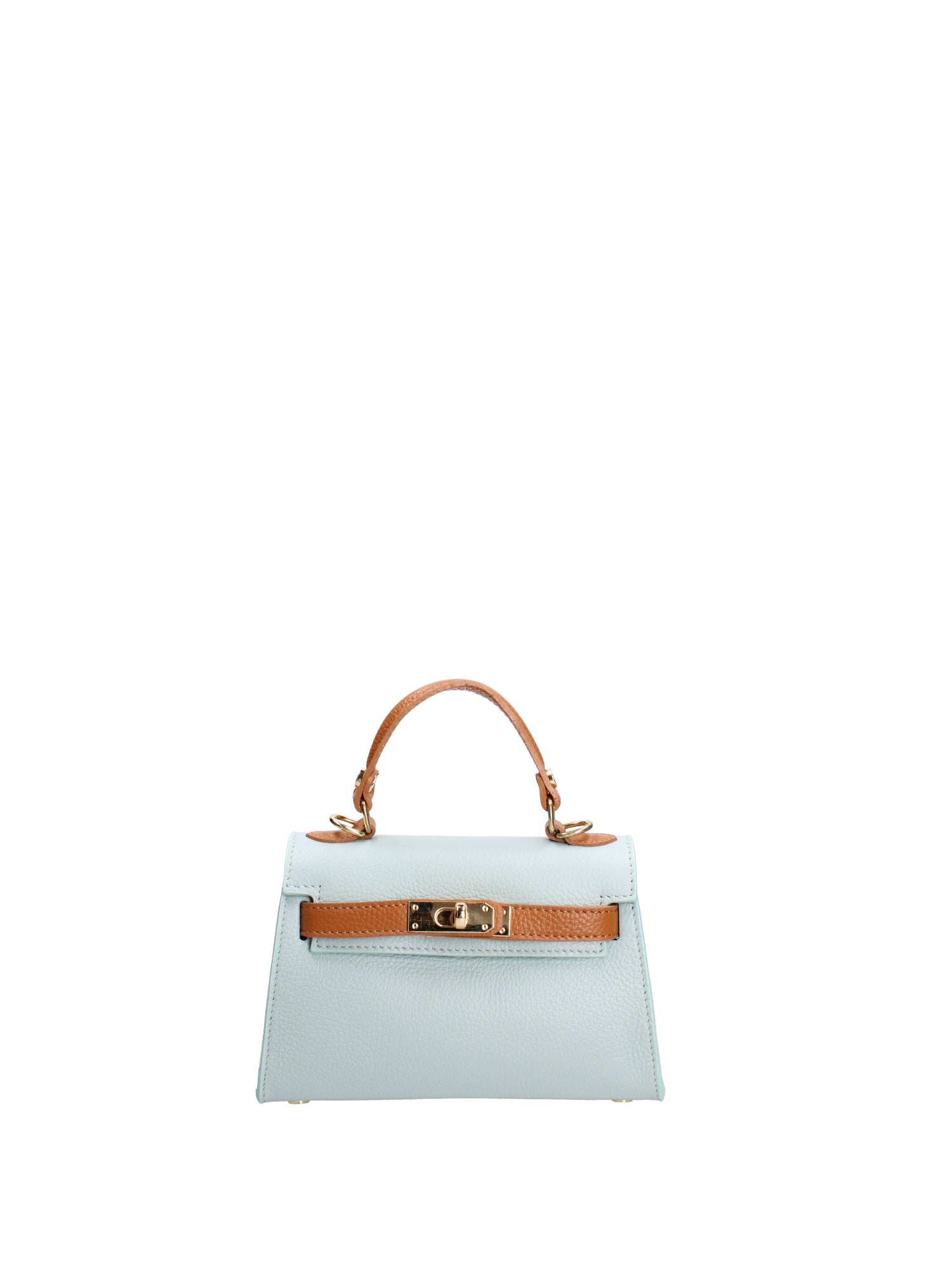 Borsa a mano da donna In Vera pelle | Roberta Rossi | RR220722123FBG-D102_CIELO+D44_CUOIO