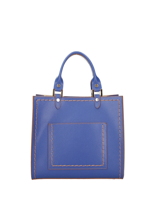 Borsa a mano da donna In Vera pelle | Roberta Rossi | RR220726223FBG-P_633_BLUETTE