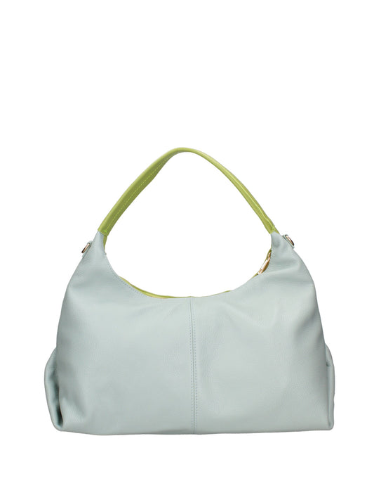 Borsa a spalla da donna In Vera pelle | Roberta Rossi | RR220723323FBG-D12_KIWI+D102_CIELO