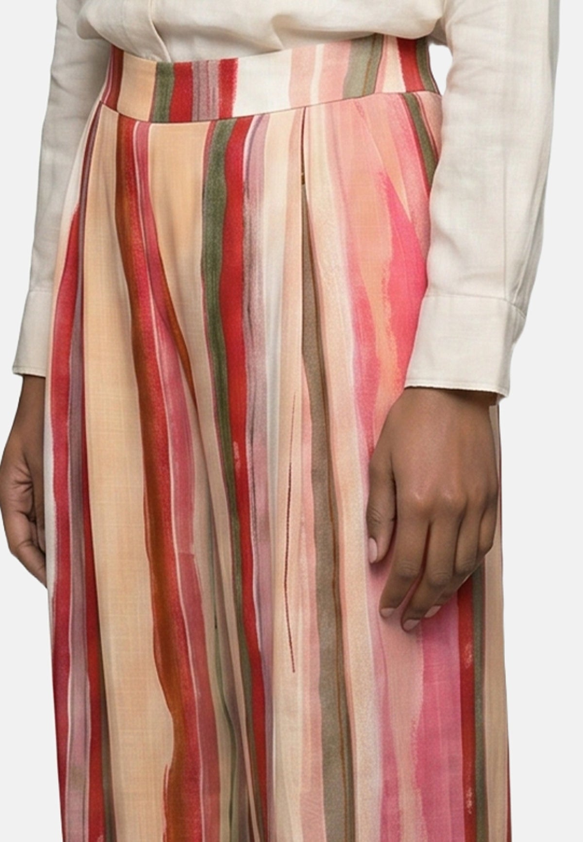 Pantaloni in Viscosa Fucsia