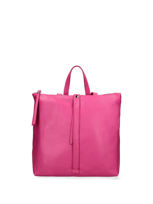 Borsa a mano convertibile in zaino da donna In Vera pelle | Roberta Rossi | RR220713723FBG-D02_FUXIA