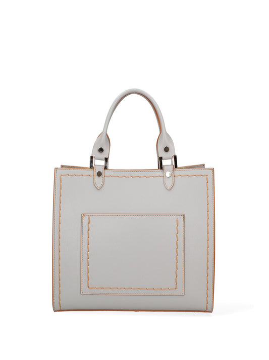Borsa a mano da donna In Vera pelle | Roberta Rossi | RR220726223FBG-P_630_GRIGIO_CHIARO
