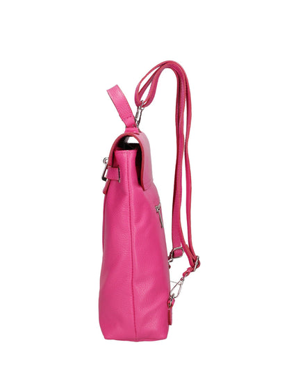 Borsa a mano convertibile in zaino da donna In Vera pelle