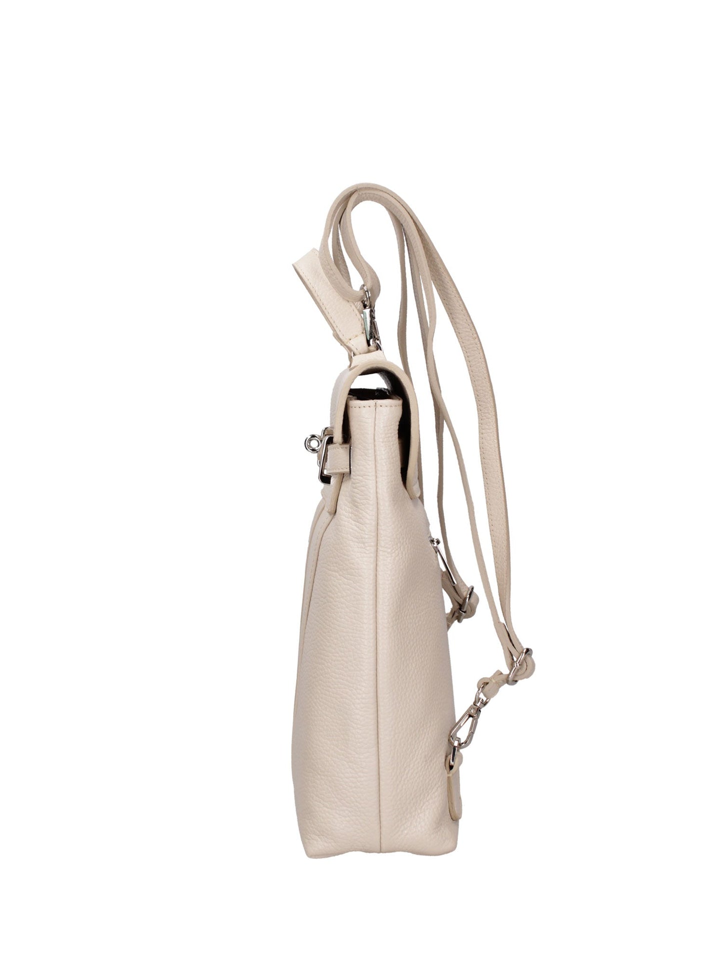 Borsa a mano convertibile in zaino da donna In Vera pelle