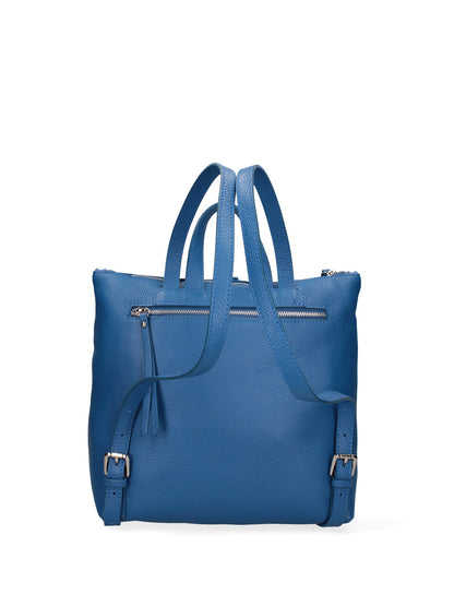 Borsa a mano convertibile in zaino da donna In Vera pelle