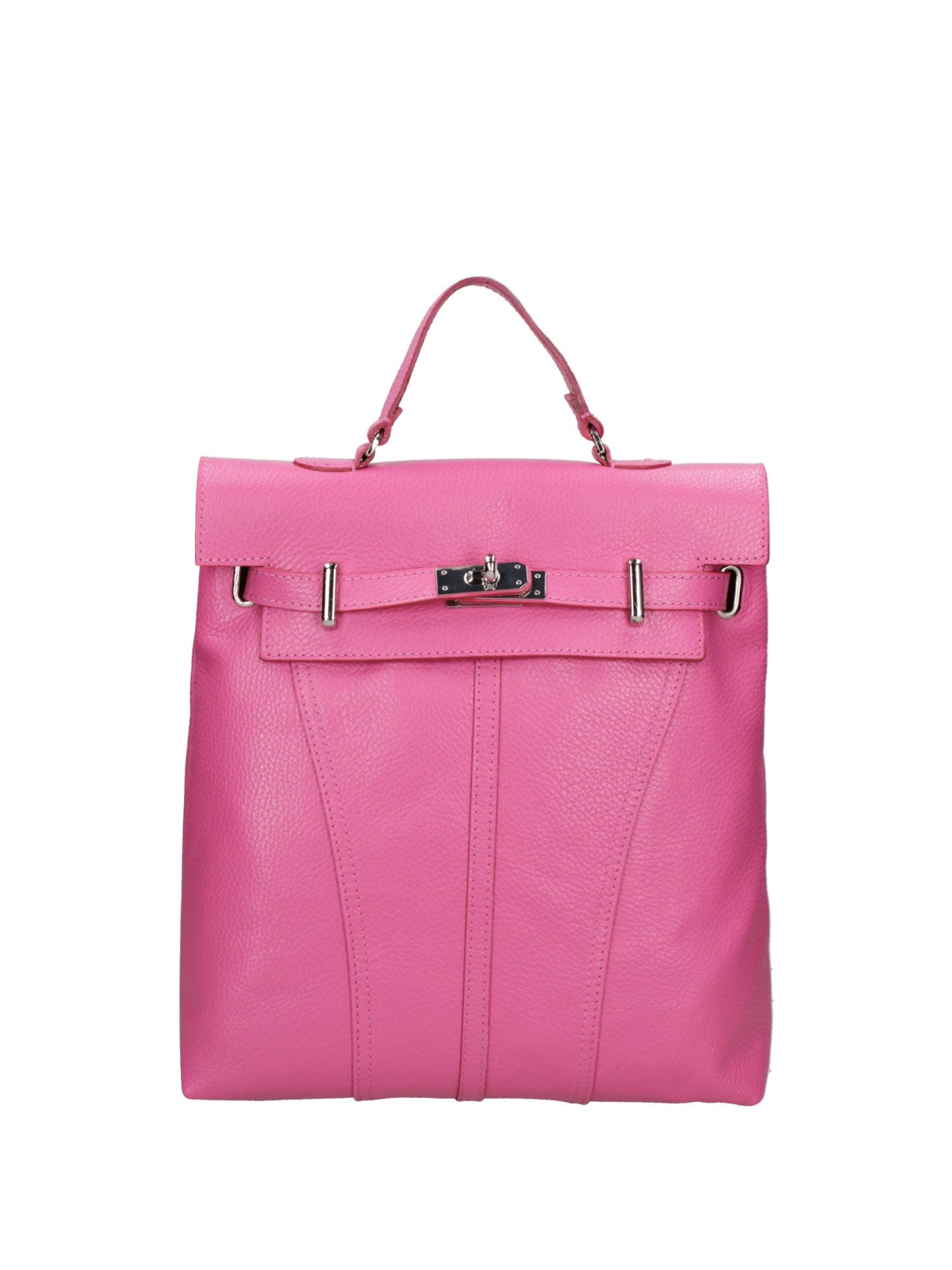 Borsa a mano convertibile in zaino da donna In Vera pelle | Roberta Rossi | RR220724823FBG-FUXIA_CHIARO
