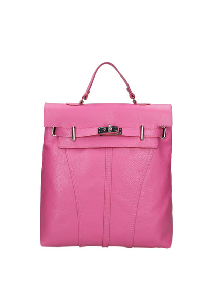 Borsa a mano convertibile in zaino da donna In Vera pelle | Roberta Rossi | RR220724823FBG-FUXIA_CHIARO