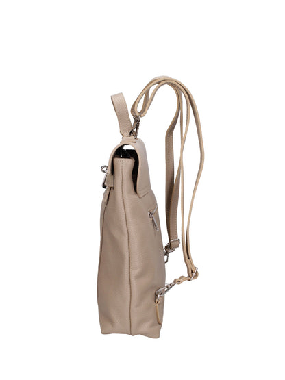 Borsa a mano convertibile in zaino da donna In Vera pelle