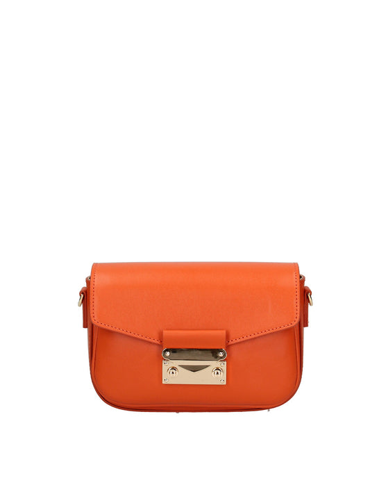 Borsa a tracolla da donna In Vera pelle | Roberta Rossi | RR22ROB823FBG-PAPAYA