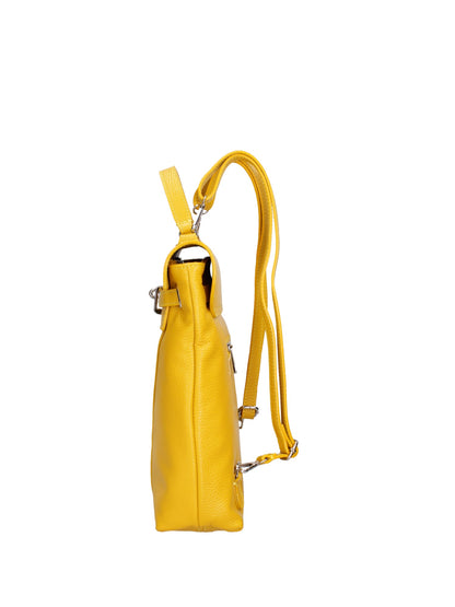 Borsa a mano convertibile in zaino da donna In Vera pelle